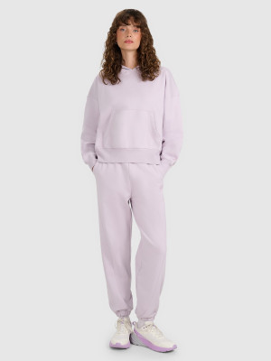 4F Pantaloni jogger de trening pentru femei - mov