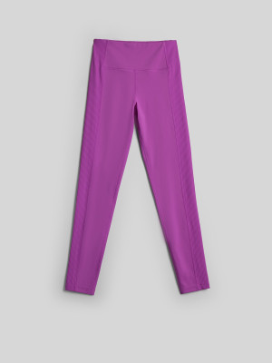 4F Legginsy do jogi szybkoschnące damskie - różowe