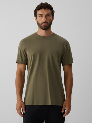 4F Tricou regular cu finisaj antibacterian Polygiene pentru bărbați - khaki XXL