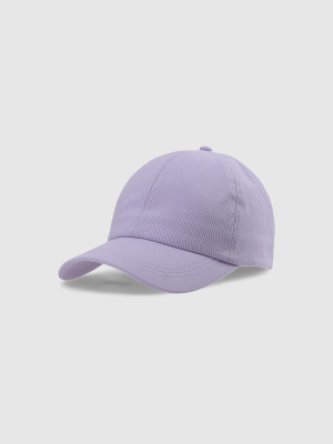 4F Czapka z daszkiem strapback uniseks - fioletowa
