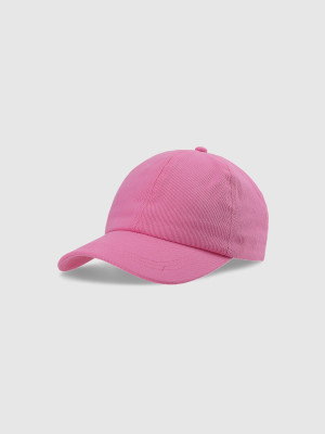 4F Czapka z daszkiem strapback uniseks - różowa