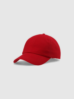 4F Czapka z daszkiem strapback uniseks - czerwona