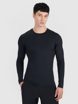 4F Longsleeve treningowy szybkoschnący męski - czarny