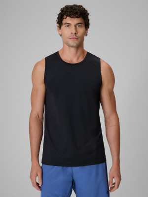 4F Tank top treningowy szybkoschnący męski - czarny