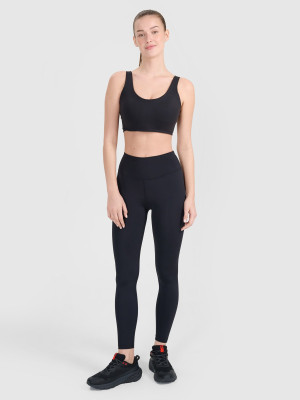 4F Legginsy treningowe damskie - czarne