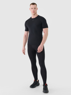 4F Legginsy treningowe męskie - czarne