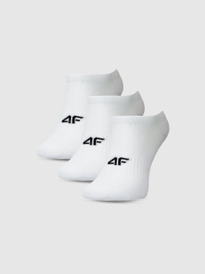 4F Skarpetki casual stopki (3-pack) damskie - białe