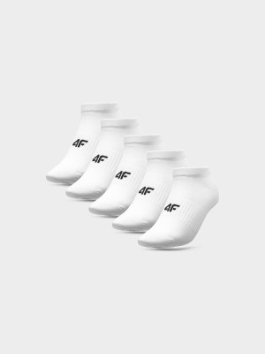 4F Skarpetki krótkie (5-pack) damskie - białe