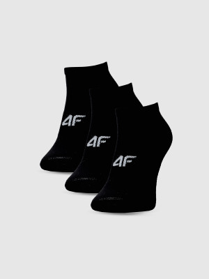Șosete casual până la gleznă (3-pack) pentru bărbați - negre
