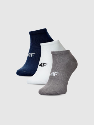 4F Skarpetki casual przed kostkę (3-pack) męskie - multikolor