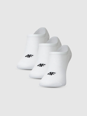 4F Skarpetki casual stopki (3-pack) męskie - białe