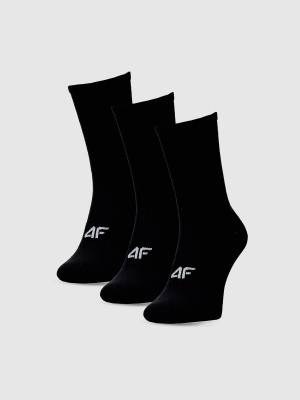 4F Skarpetki casual do połowy łydki (3-pack) męskie - czarne