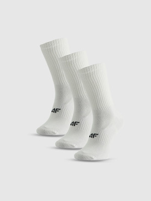 4F Skarpetki długie (3-pack) męskie - białe