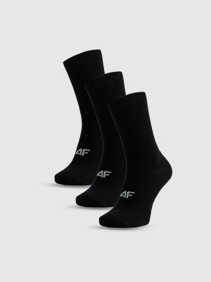 4F Skarpetki długie (3-pack) męskie - czarne