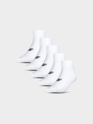 4F Skarpetki długie (5-pack) męskie - białe