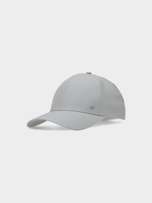 4F Czapka z daszkiem strapback uniseks - szara