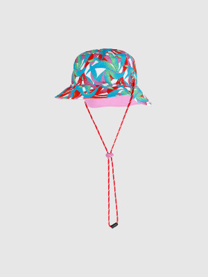 4F Kapelusz dwustronny bucket hat uniseks - różowy