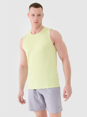 4F Tank top regular szybkoschnący męski - zielony