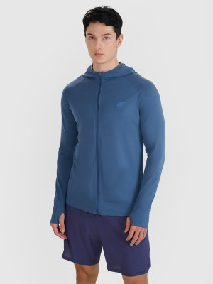 4F Bluza do biegania w terenie szybkoschnąca męska - granatowa