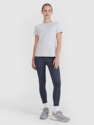 4F Legginsy do biegania szybkoschnące damskie - szare
