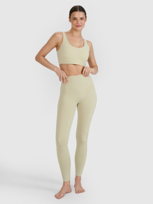 4F Legginsy do jogi i pilatesu szybkoschnące damskie - zielone