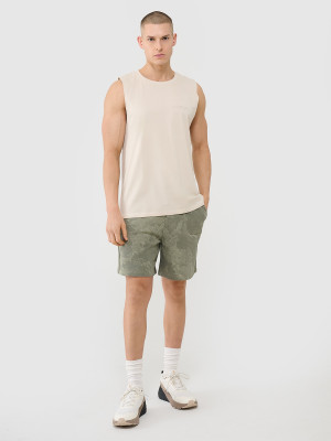 4F Spodenki casual męskie - oliwkowe