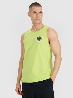 4F Tank top regular męski - zielony