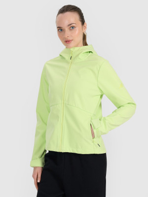 4F Kurtka softshell wiatroodporna membrana 5000 damska - zielona