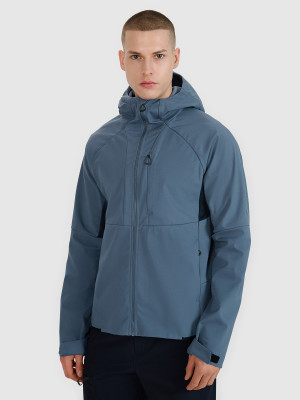 4F Kurtka softshell wiatroodporna membrana 10000 męska - granatowa