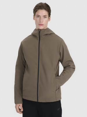 4F Kurtka softshell wiatroodporna membrana 5000 męska - brązowa