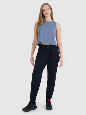 4F Spodnie casual damskie - czarne