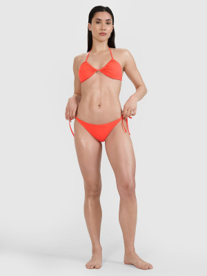 4F Dół od bikini damski - czerwony