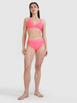 4F Dół od bikini damski - różowy
