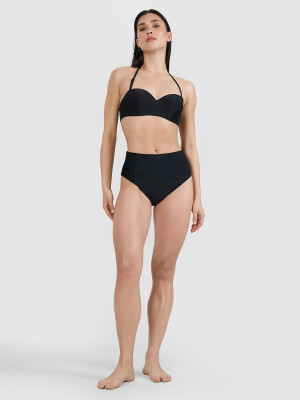 4F Dół od bikini damski - czarny