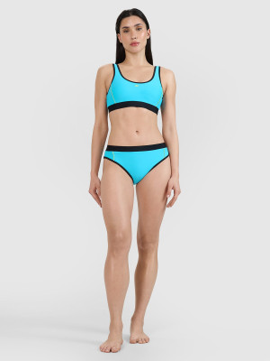4F Dół od bikini damski - niebieski