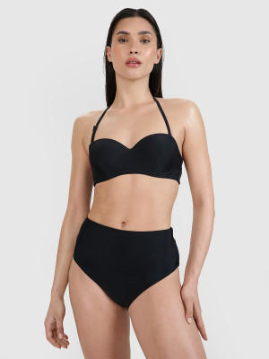 4F Góra od bikini damska - czarna