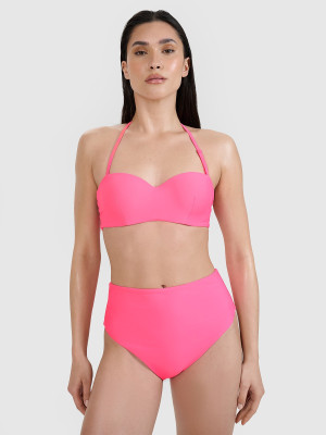 4F Góra od bikini damska - różowa