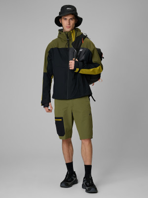 4F Spodenki trekkingowe szybkoschnące męskie - khaki