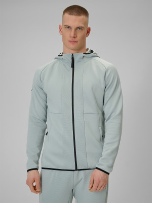 4F Bluza treningowa regular szybkoschnąca męska - miętowa
