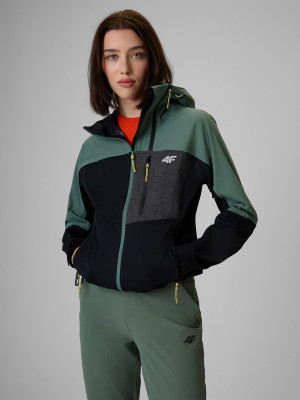 4F Kurtka softshell wiatroodporna 4F PRO membrana 10000 damska - czarna
