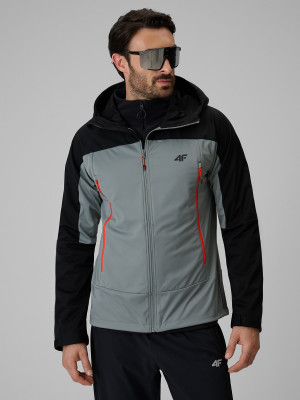 4F Kurtka softshell wiatroodporna membrana 8000 męska - czarna