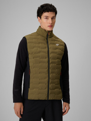 4F Bezrękawnik trekkingowy 4F PRO z wypełnieniem Primaloft Silver męski - khaki