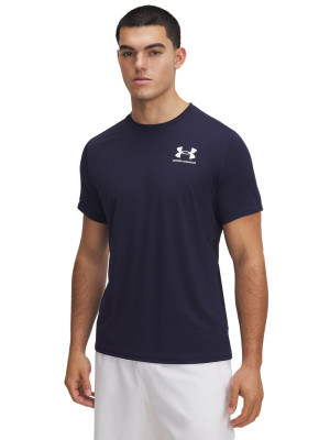 Under Armour Koszulka treningowa męska Under Armour UA Heatgear Fitted SS - granatowa