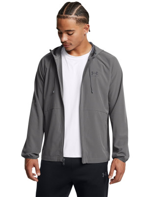 Under Armour Kurtka wiatrówka Under Armour Stretch Woven Windbreaker męska - szara
