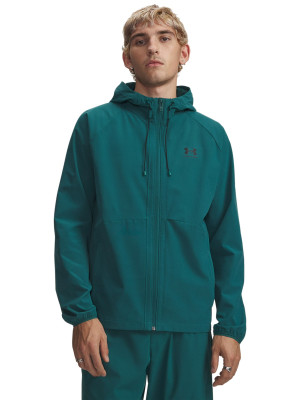 Under Armour Kurtka wiatrówka Under Armour Stretch Woven Windbreaker męska - zielona