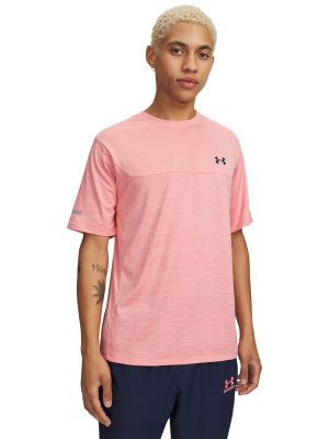 Under Armour Koszulka treningowa Under Armour Tech Utility SS męska - różowa