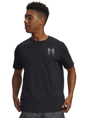 Under Armour T-shirt z nadrukiem Under Armour M Blur Logo SS męski - czarny