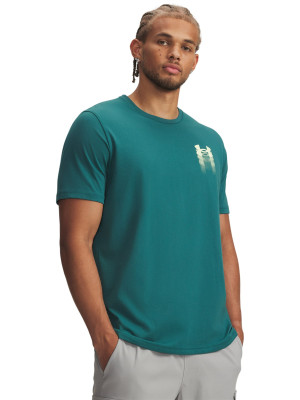 Under Armour T-shirt z nadrukiem Under Armour M Blur Logo SS męski - zielony