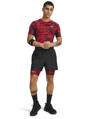Under Armour Spodenki treningowe Under Armour HG Printed Lng Short męskie - czerwone