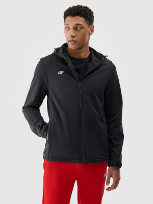 4F Kurtka softshell wiatroodporna membrana 5 000 męska - czarna
